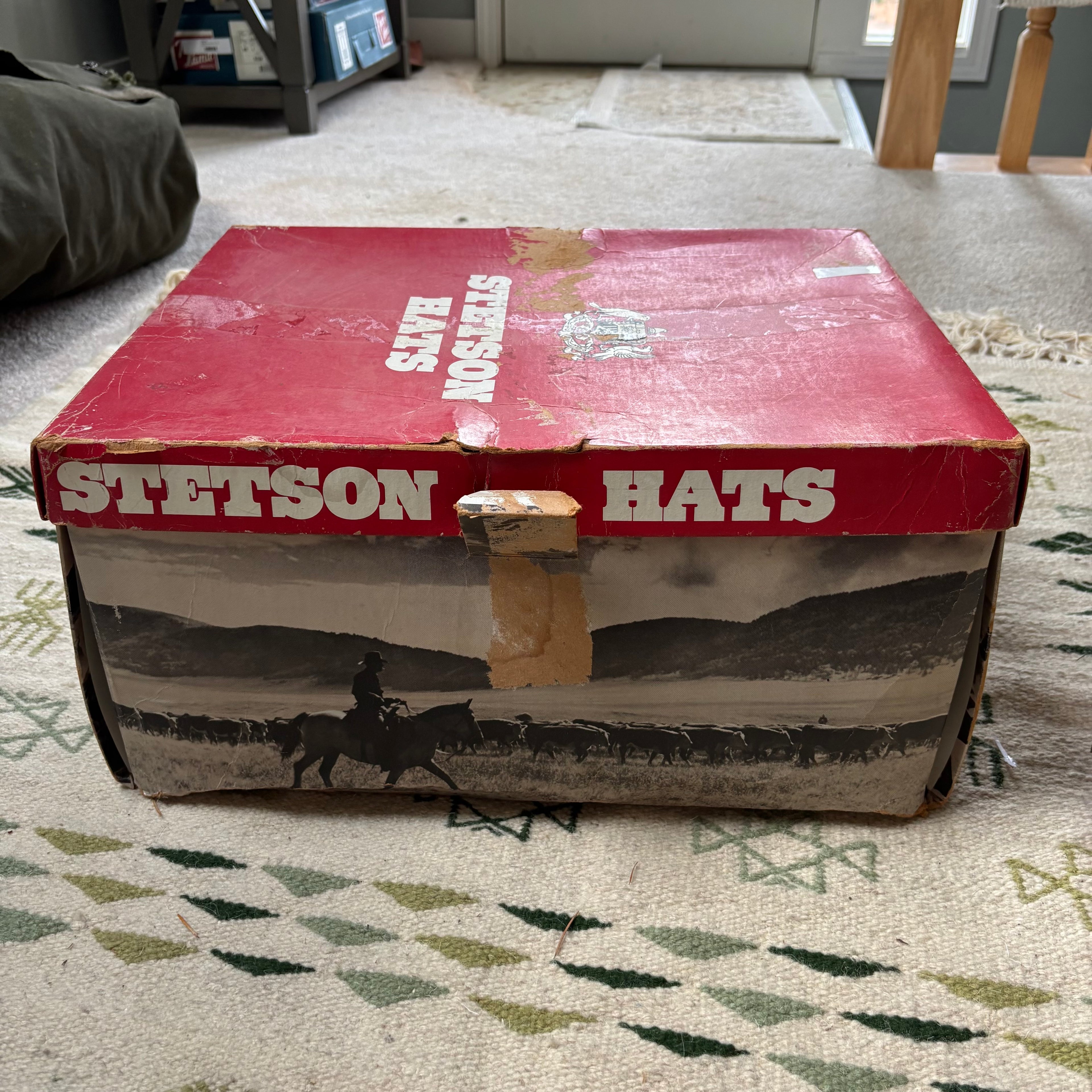 Vintage 60s Stetson Cowboy Hat Sz 7 3/8”