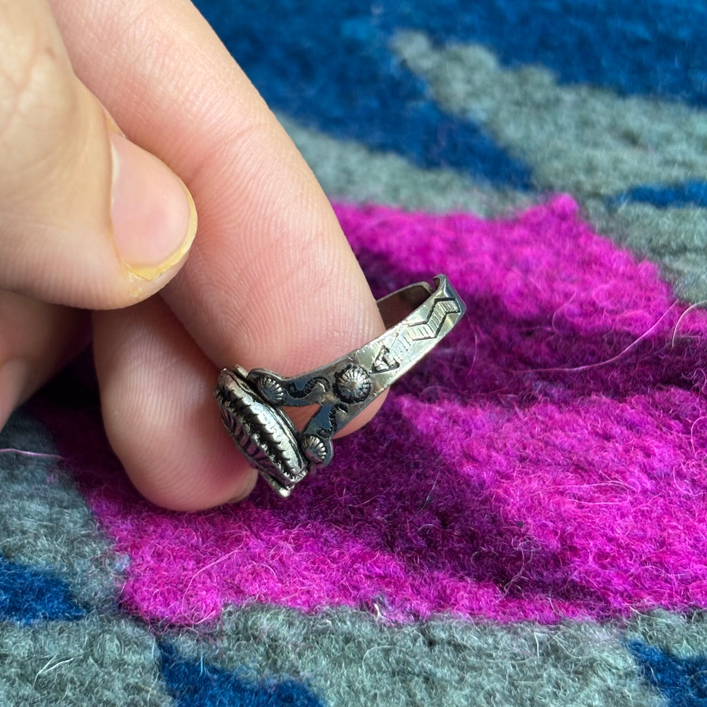 Vintage “Chief” Fred Harvey era Native American ring Sz 11.5