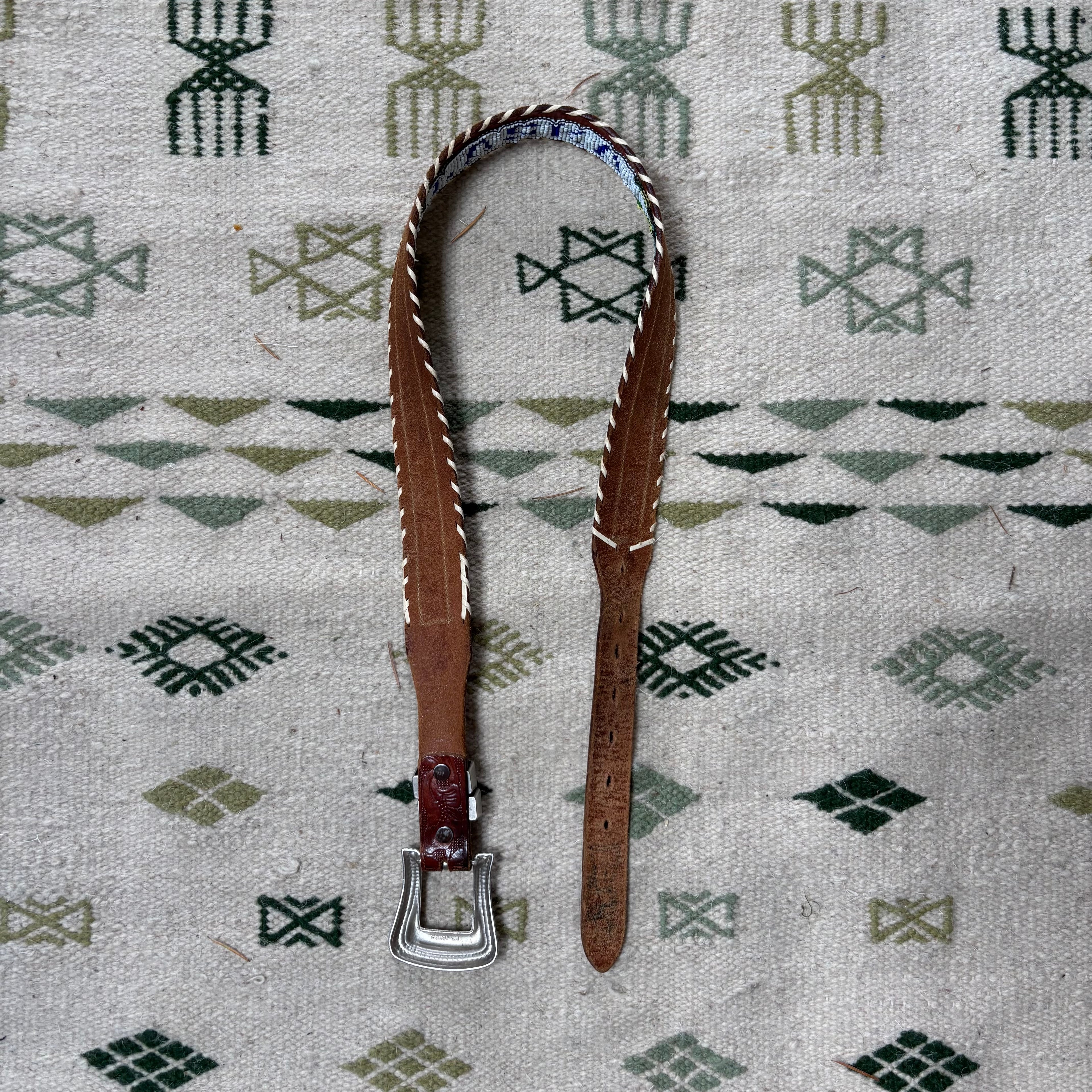 Vintage 50s Native Made Souvenir Belt 28-32