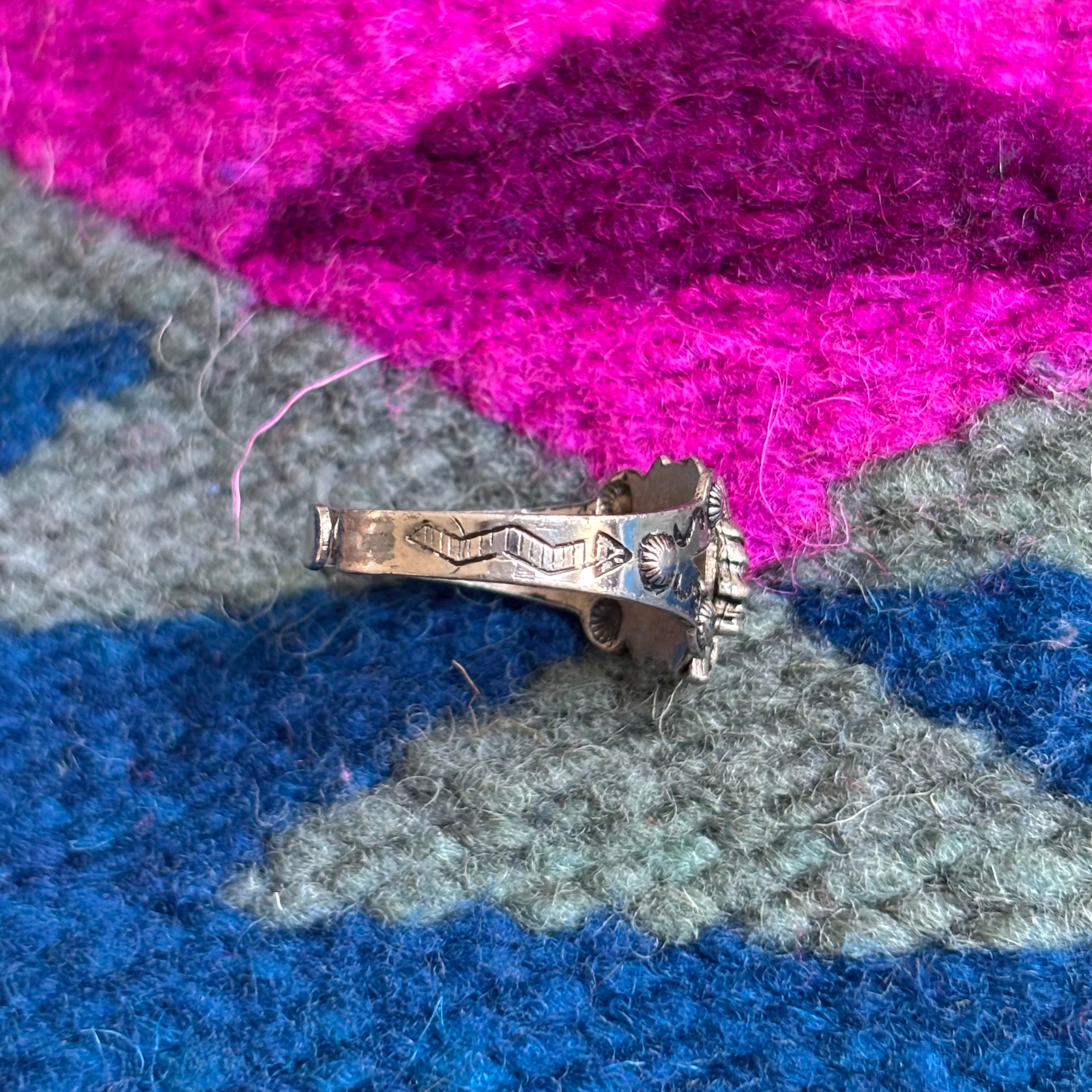 Vintage “Chief” Fred Harvey era Native American ring Sz 11.5