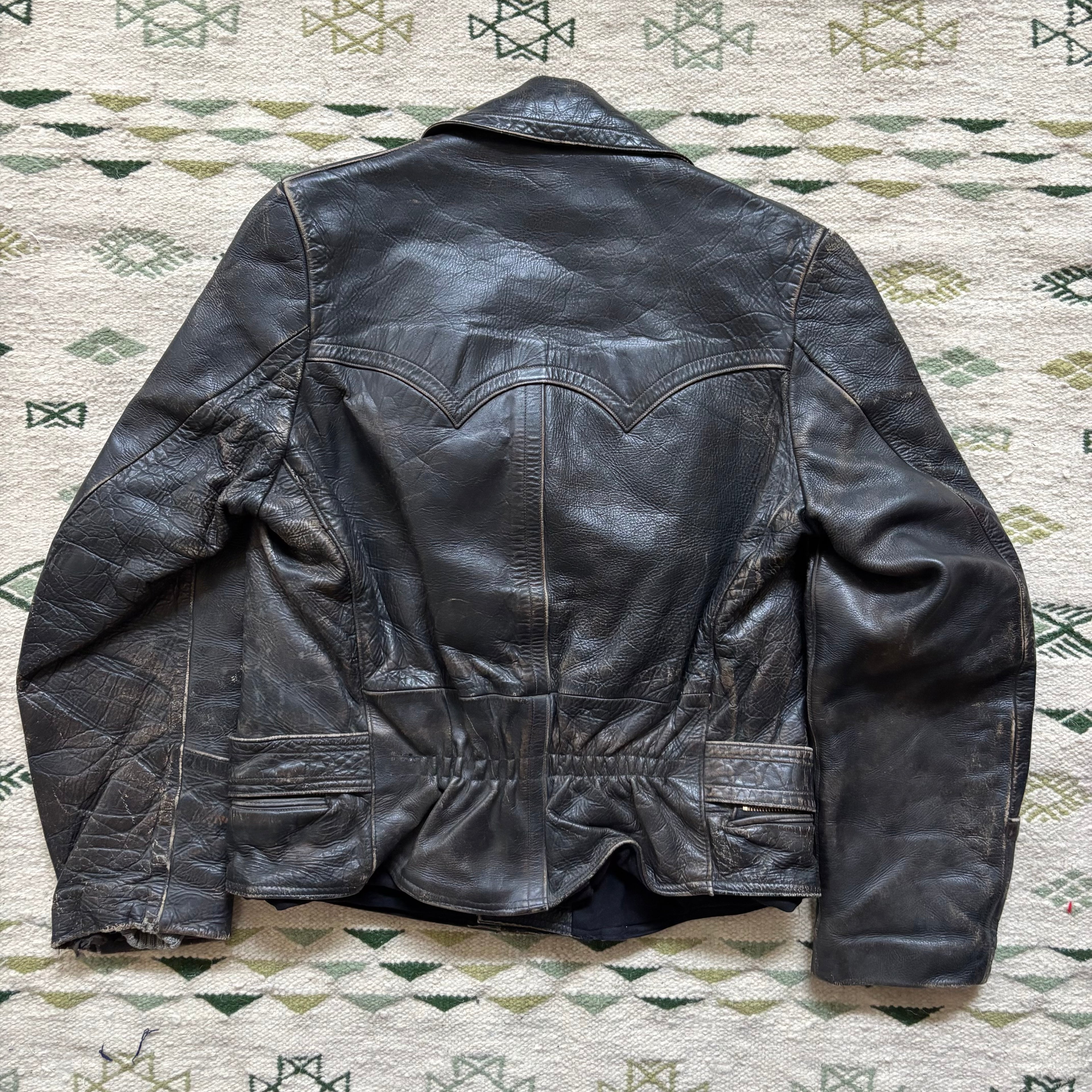 “Ghosts” 1950s Dutch Moto Jacket Medium