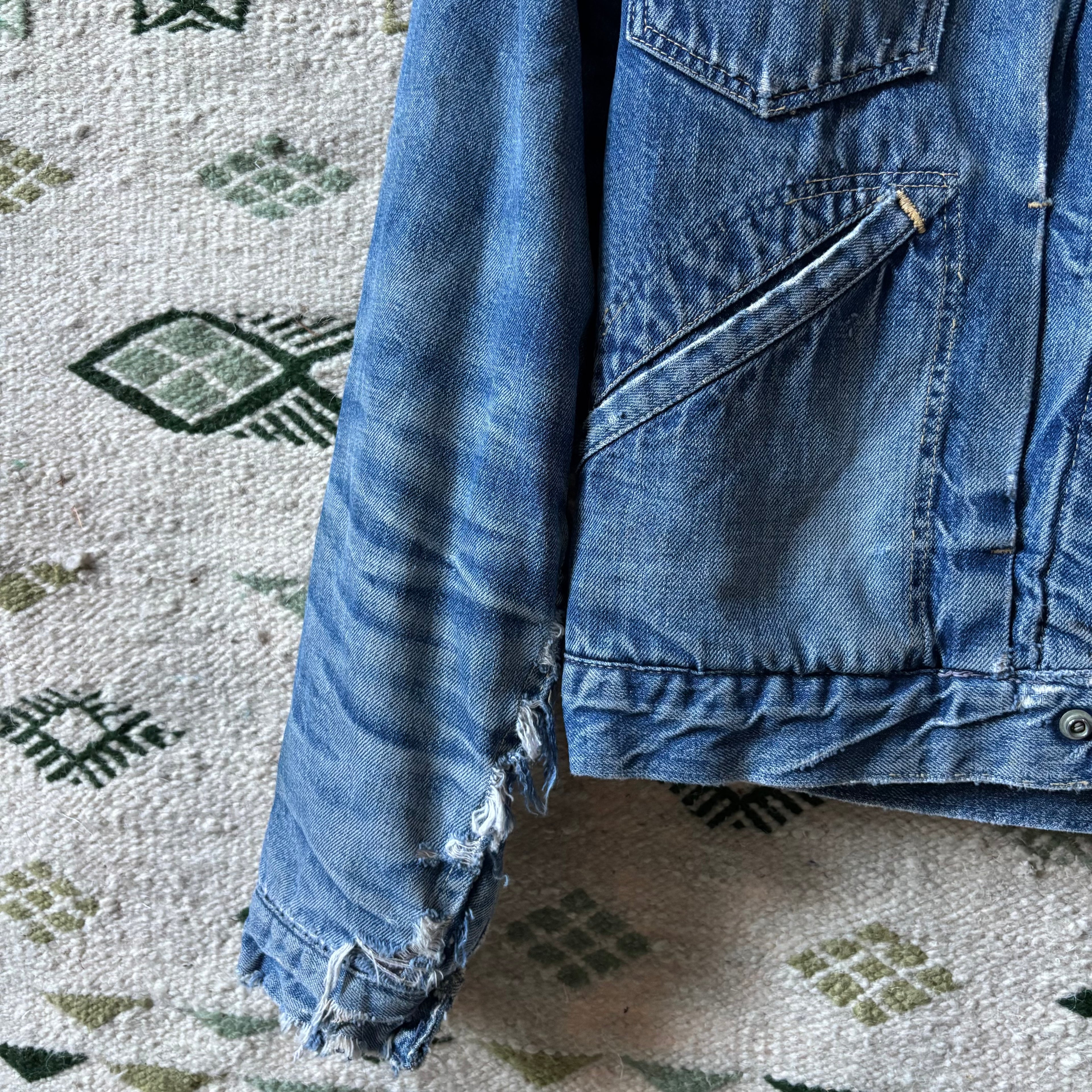 Vintage 60s Ranchcraft Selvedge Type 2 Denim Jacket Sz S