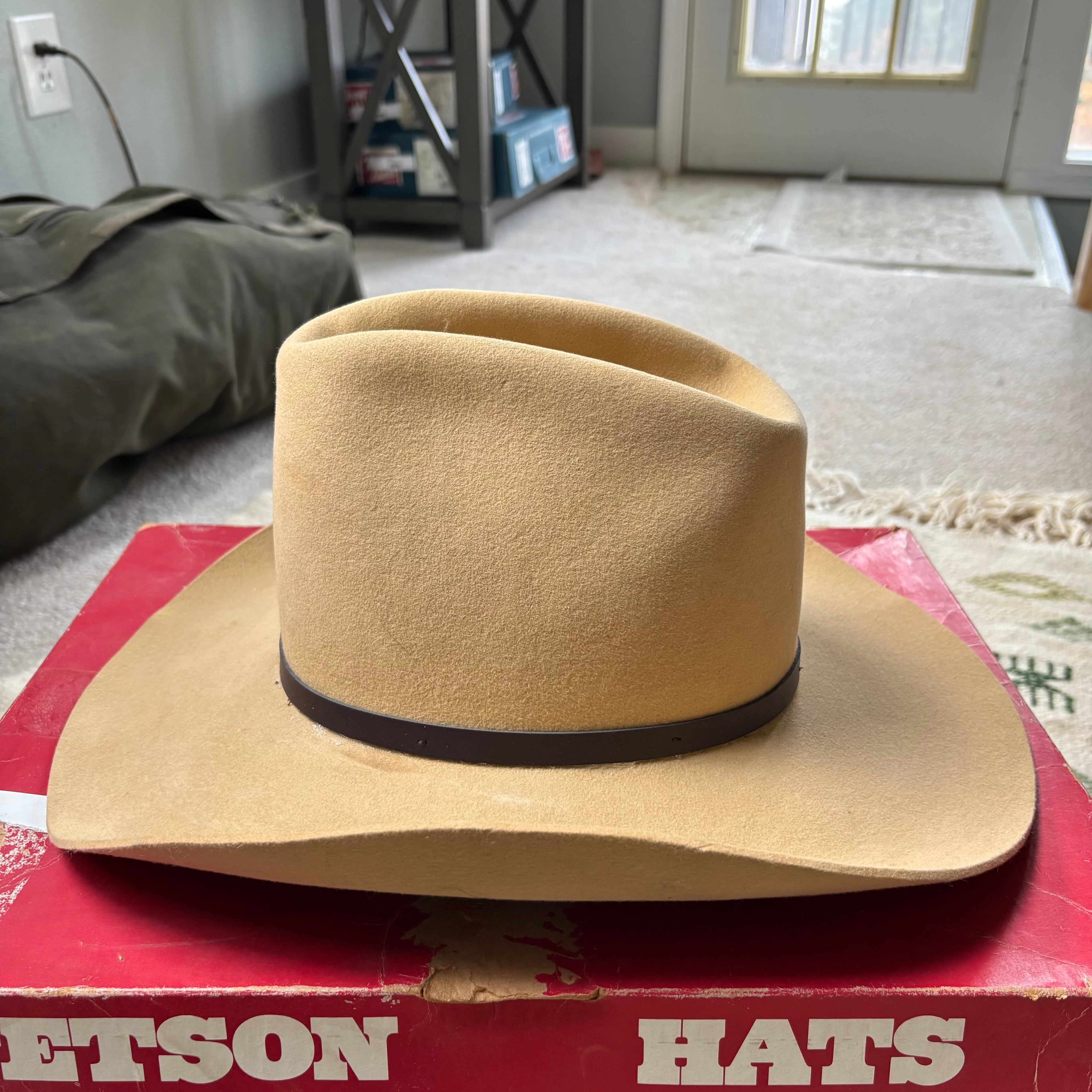 Vintage 60s Stetson Cowboy Hat Sz 7 3/8”