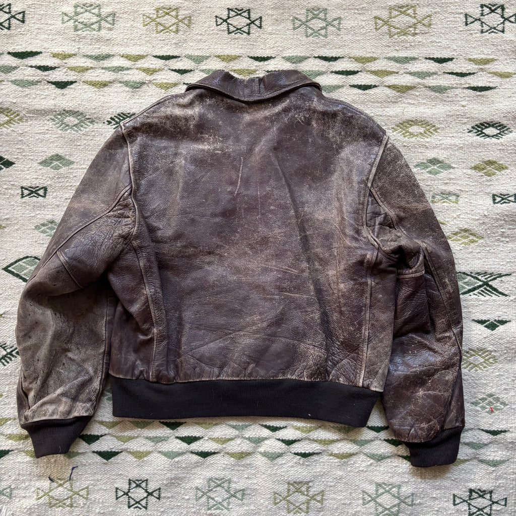 “Long Time Comin” 1940s Leather Jacket Large