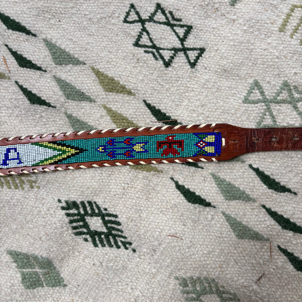 Vintage 50s Native Made Souvenir Belt 28-32