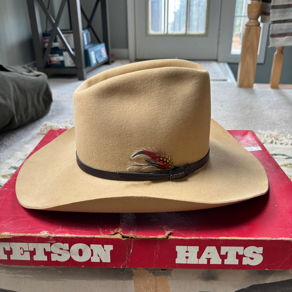 Vintage 60s Stetson Cowboy Hat Sz 7 3/8”