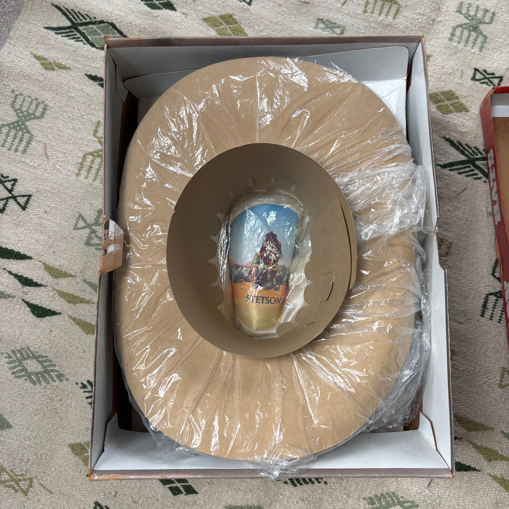 Vintage 60s Stetson Cowboy Hat Sz 7 3/8”