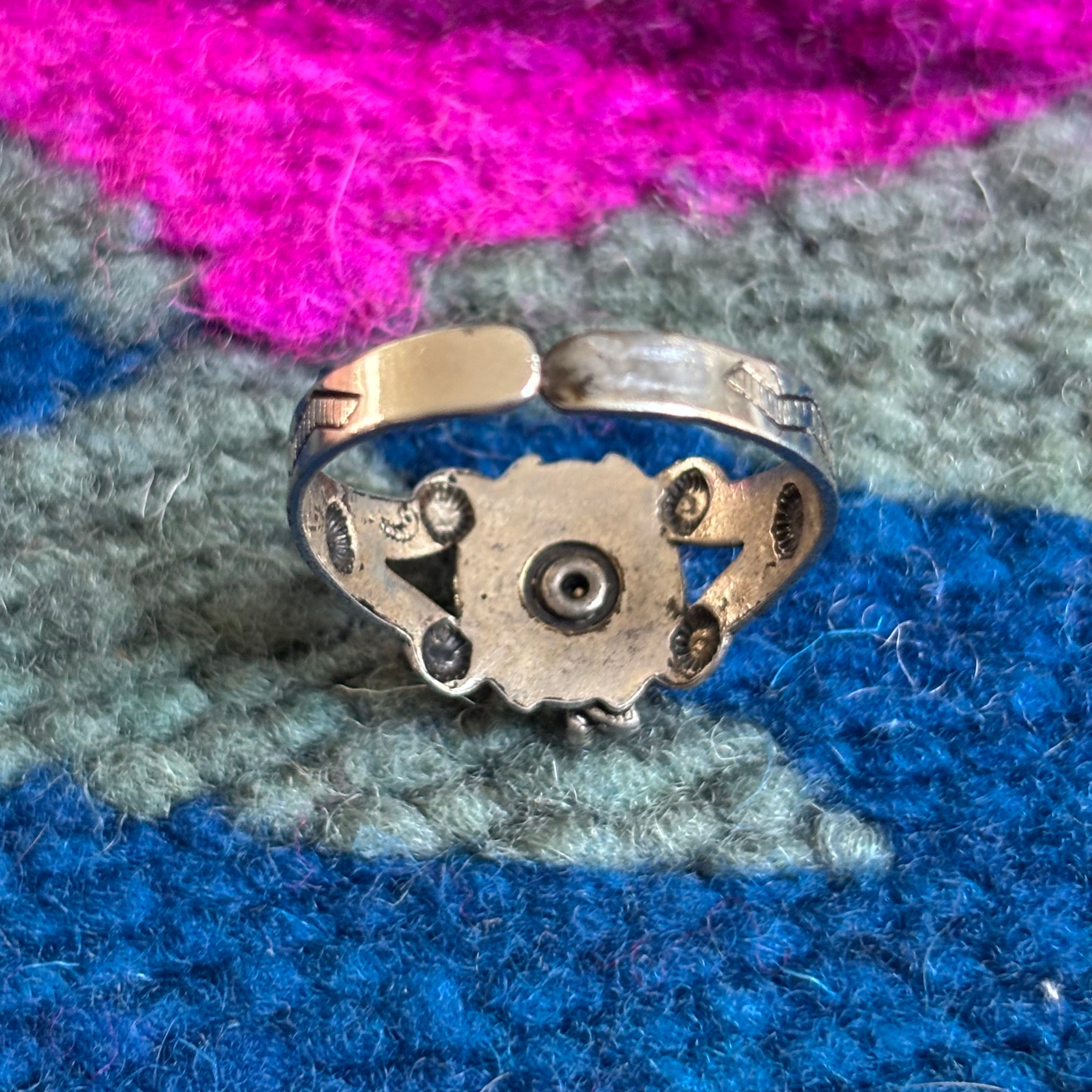 Vintage “Chief” Fred Harvey era Native American ring Sz 11.5