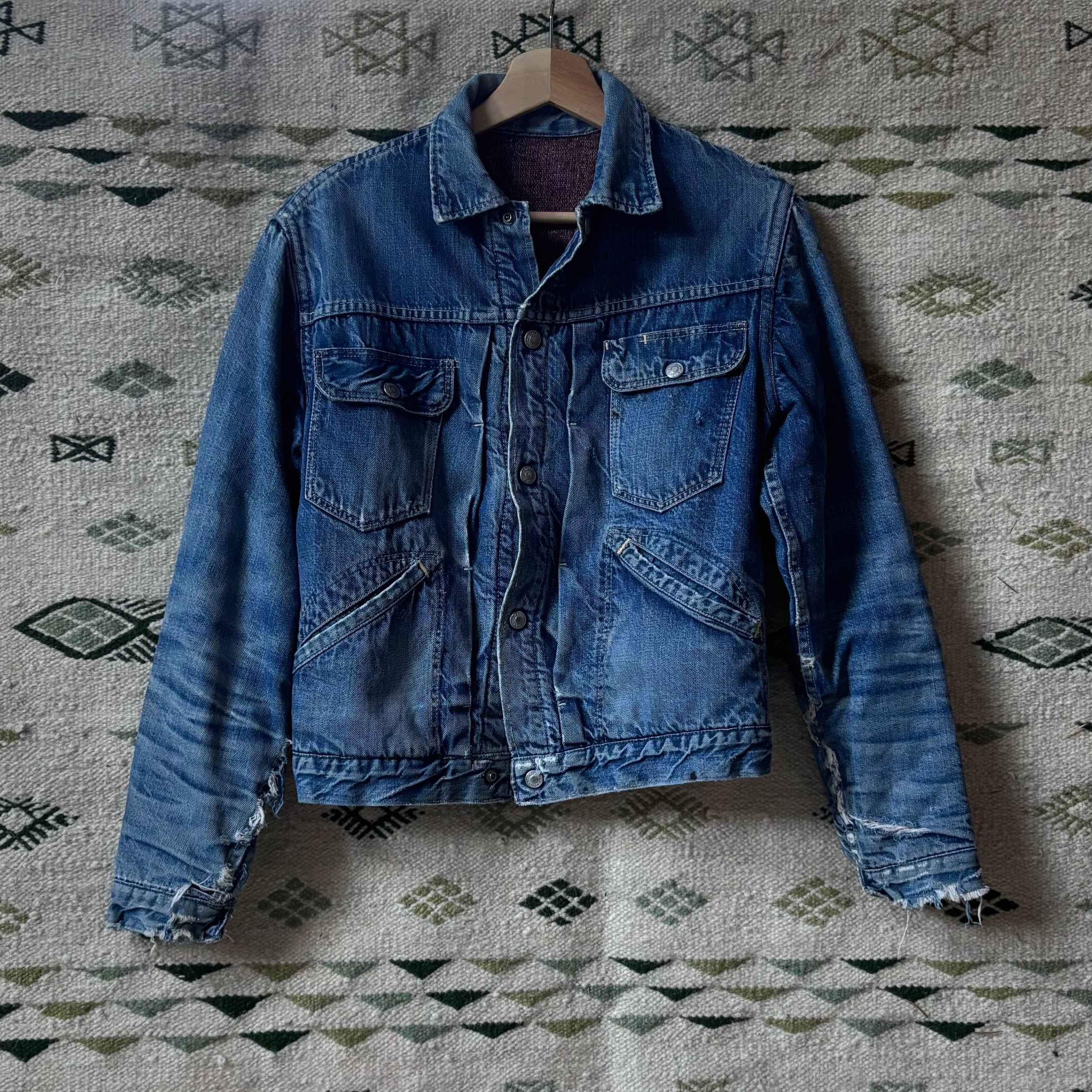 Vintage 60s Ranchcraft Selvedge Type 2 Denim Jacket Sz S