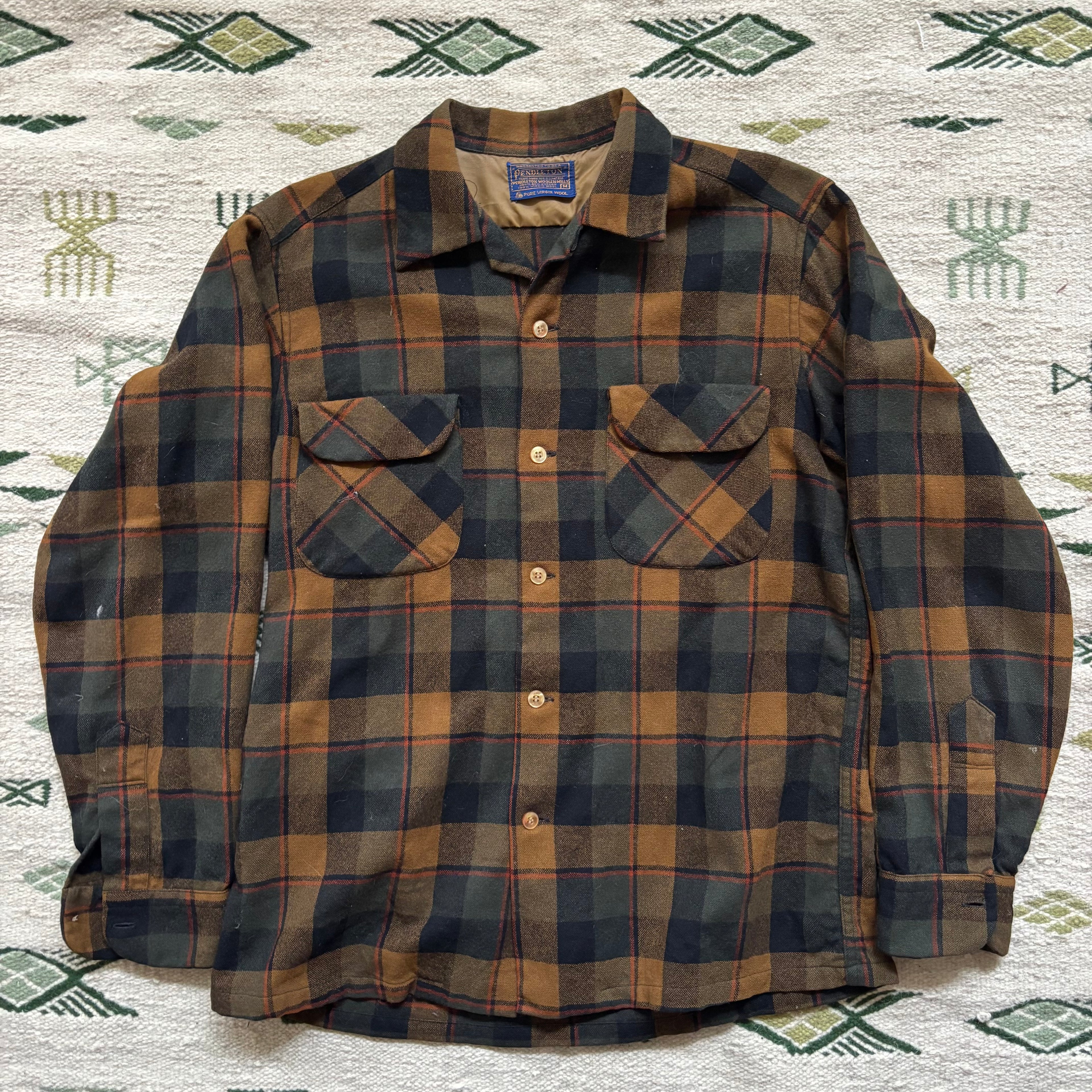 “Hello Sunshine” Pendleton Board Shirt Medium