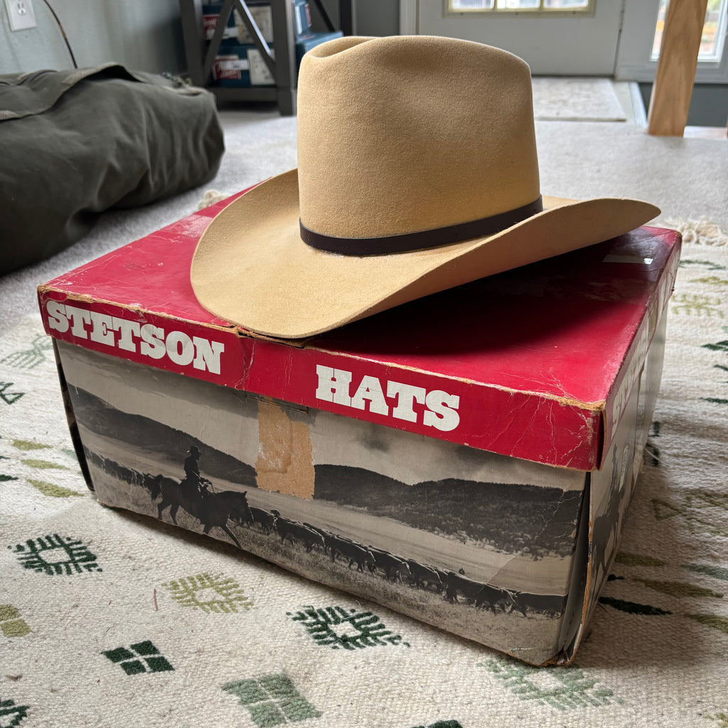 Vintage 60s Stetson Cowboy Hat Sz 7 3/8”