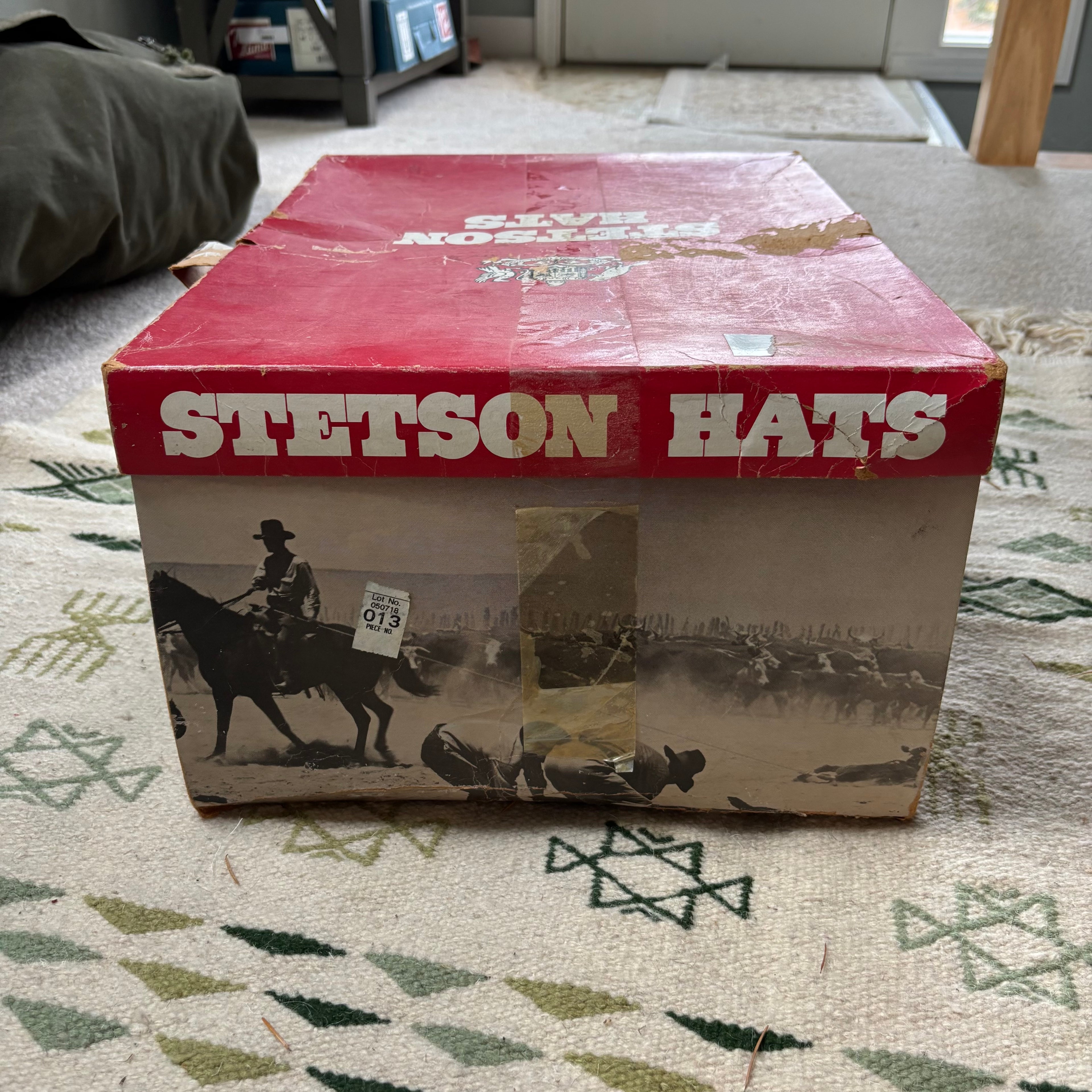 Vintage 60s Stetson Cowboy Hat Sz 7 3/8”