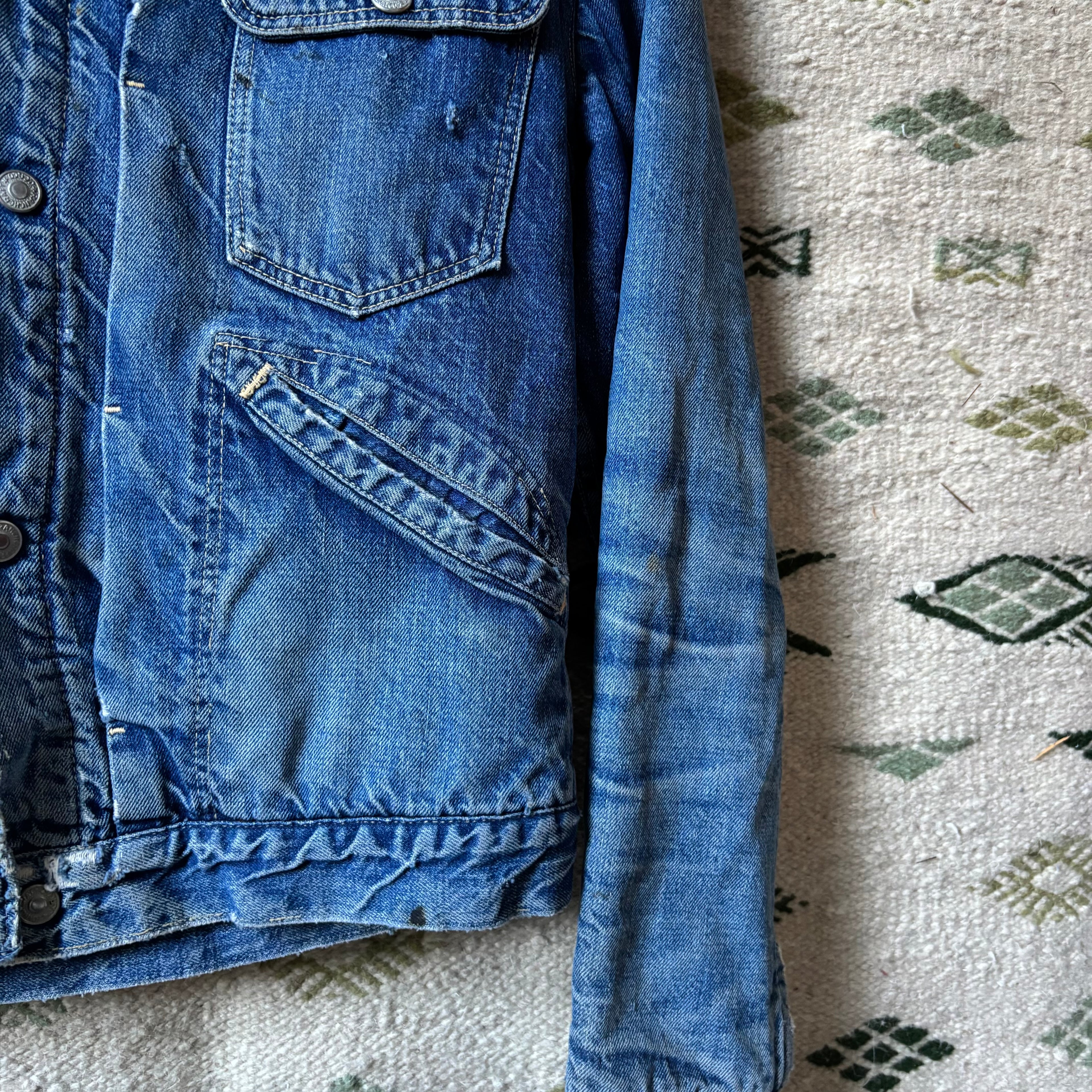 Vintage 60s Ranchcraft Selvedge Type 2 Denim Jacket Sz S