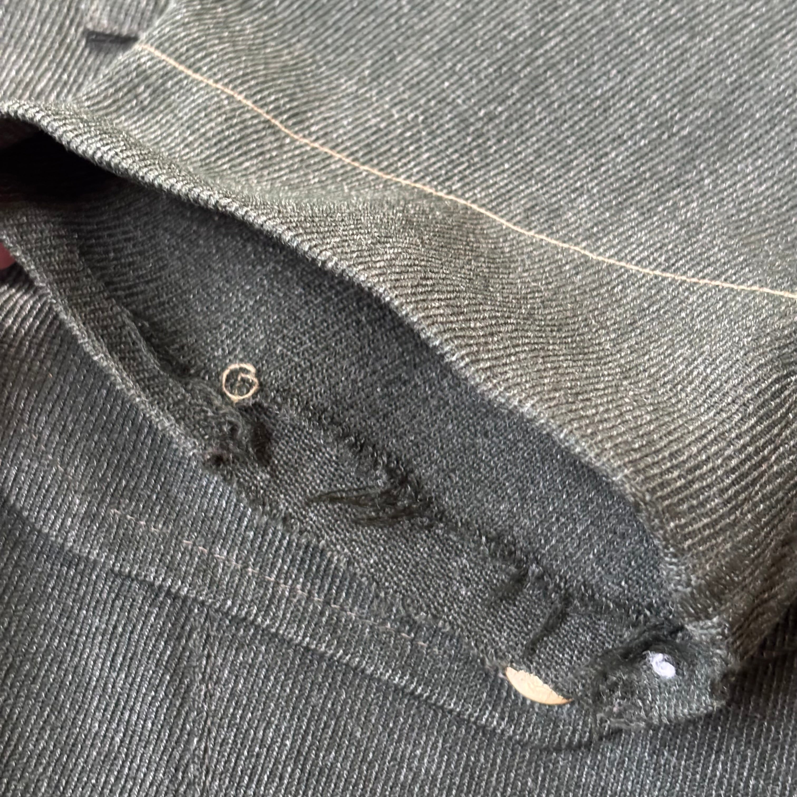 Vintage 40s Wool Whipcord Hercules Cruiser Jacket Sz L