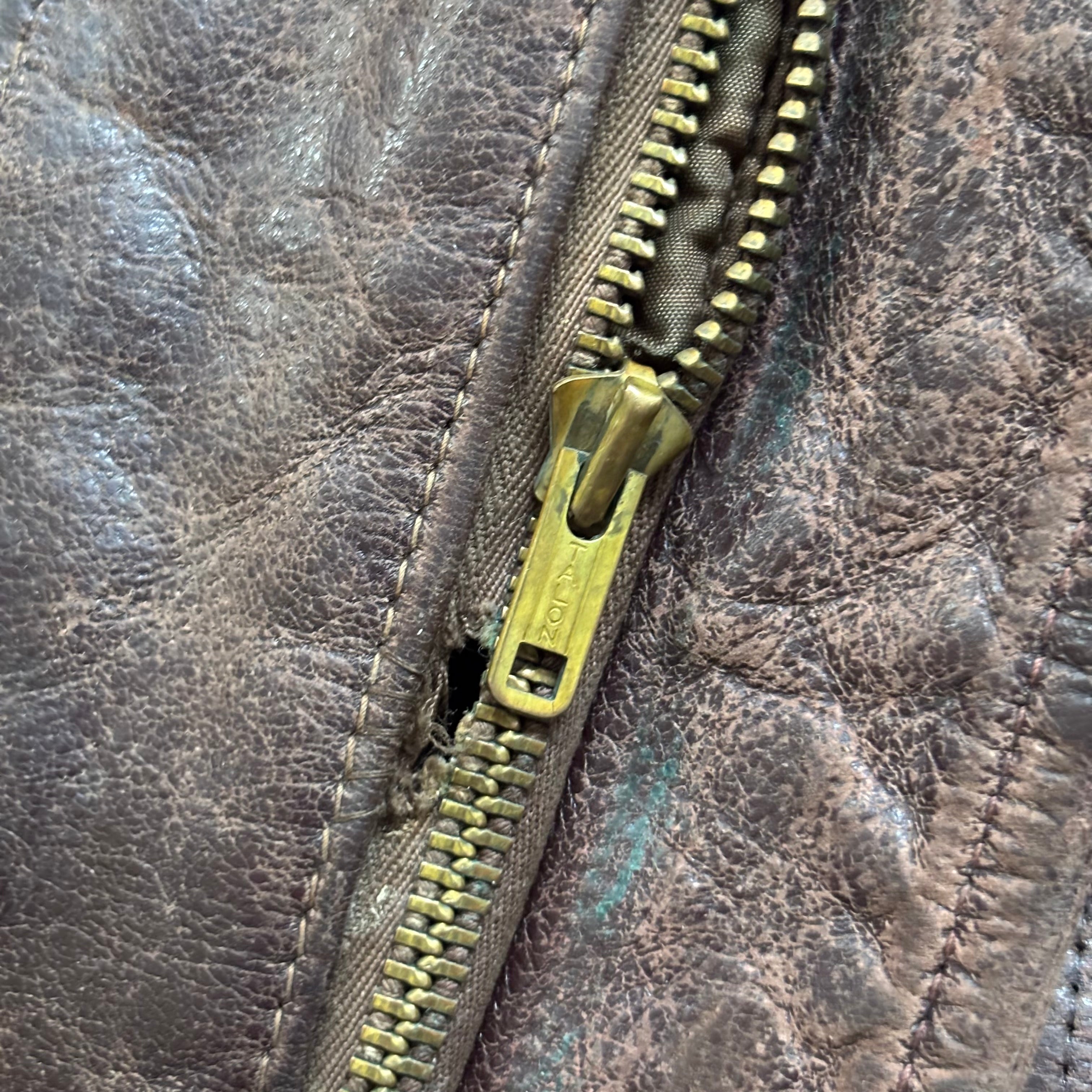 “I’m On Fire” 1950s Leather Jacket Medium