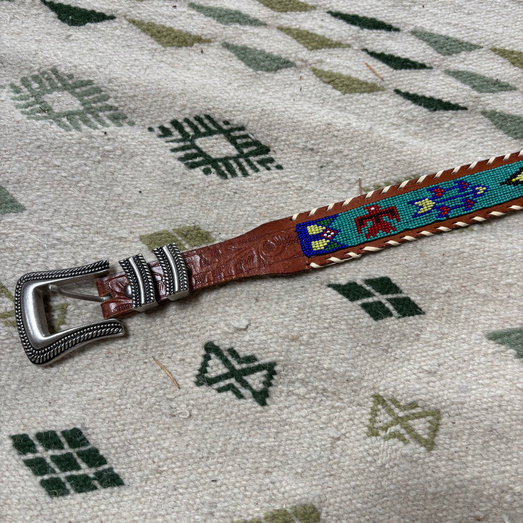 Vintage 50s Native Made Souvenir Belt 28-32