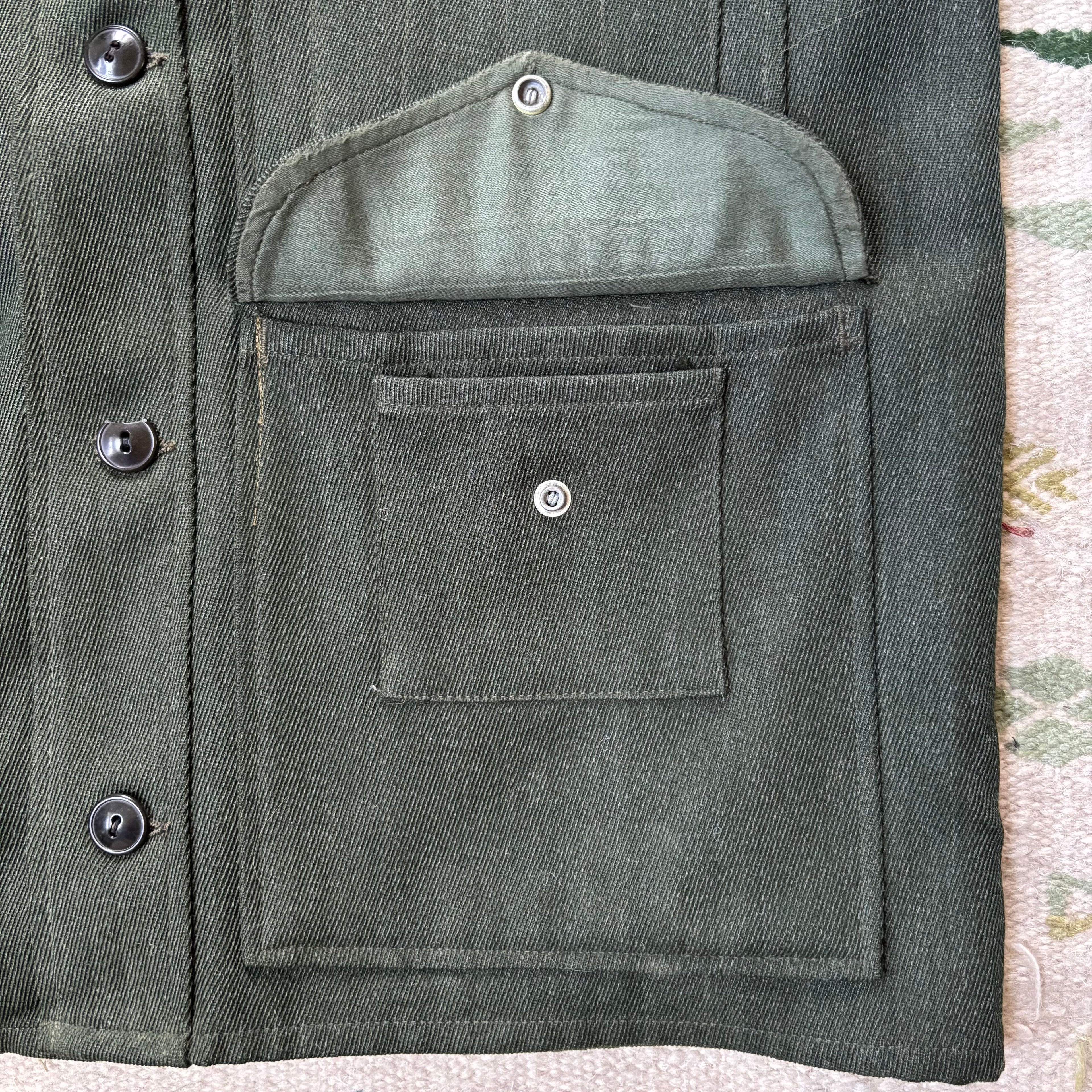 Vintage 40s Wool Whipcord Hercules Cruiser Jacket Sz L