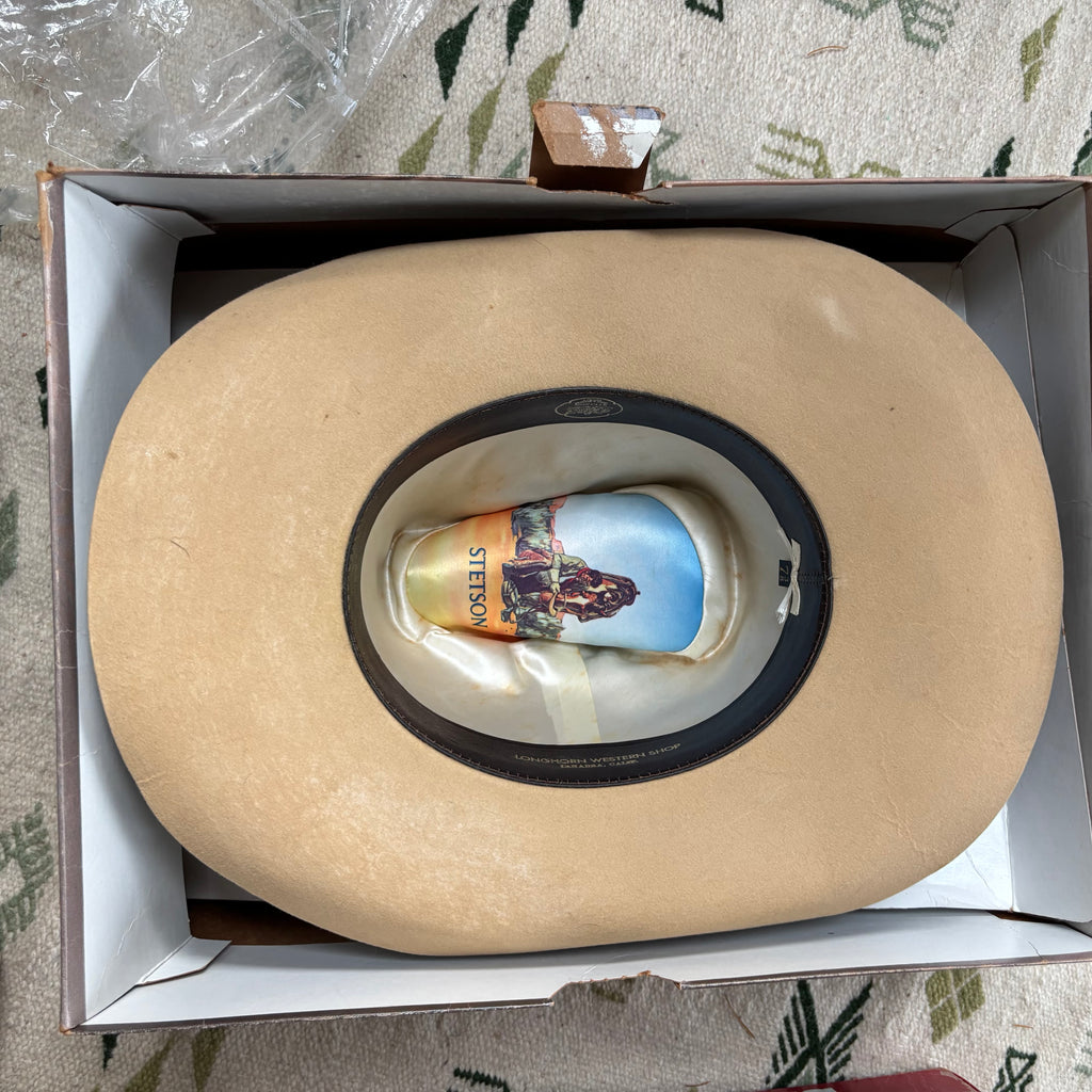 Vintage 60s Stetson Cowboy Hat Sz 7 3/8”