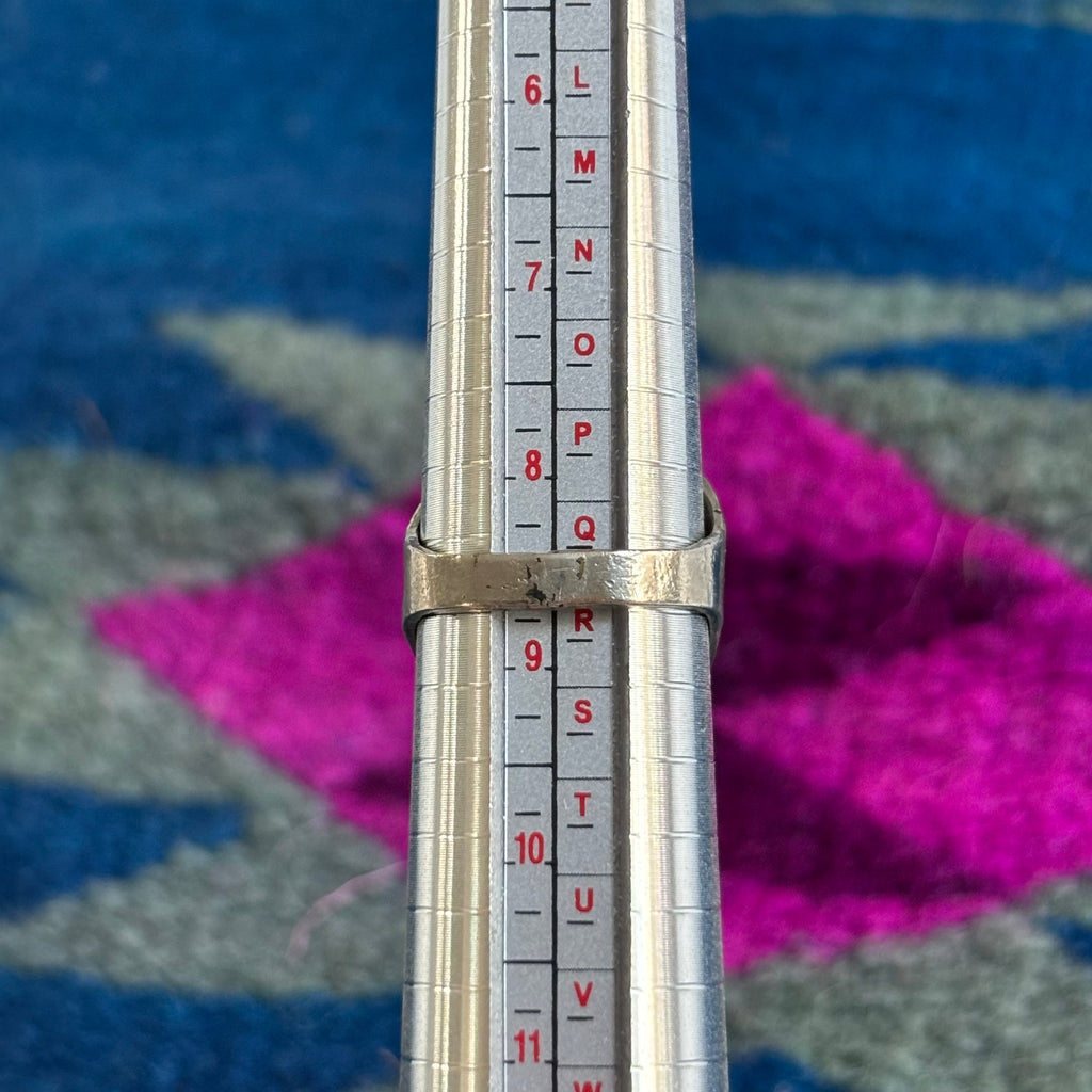 Vintage Native American Fred Harvey Turquoise Ring Sz 8.5