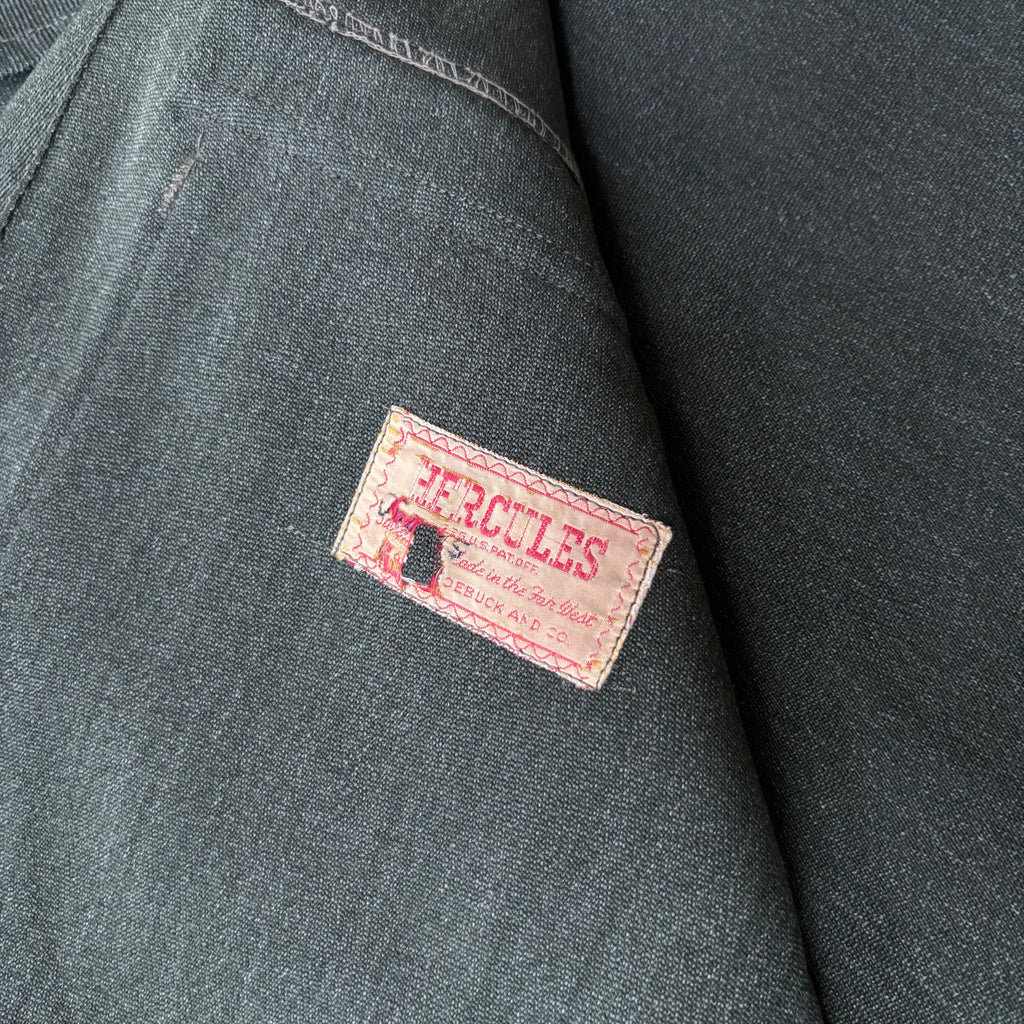 Vintage 40s Wool Whipcord Hercules Cruiser Jacket Sz L