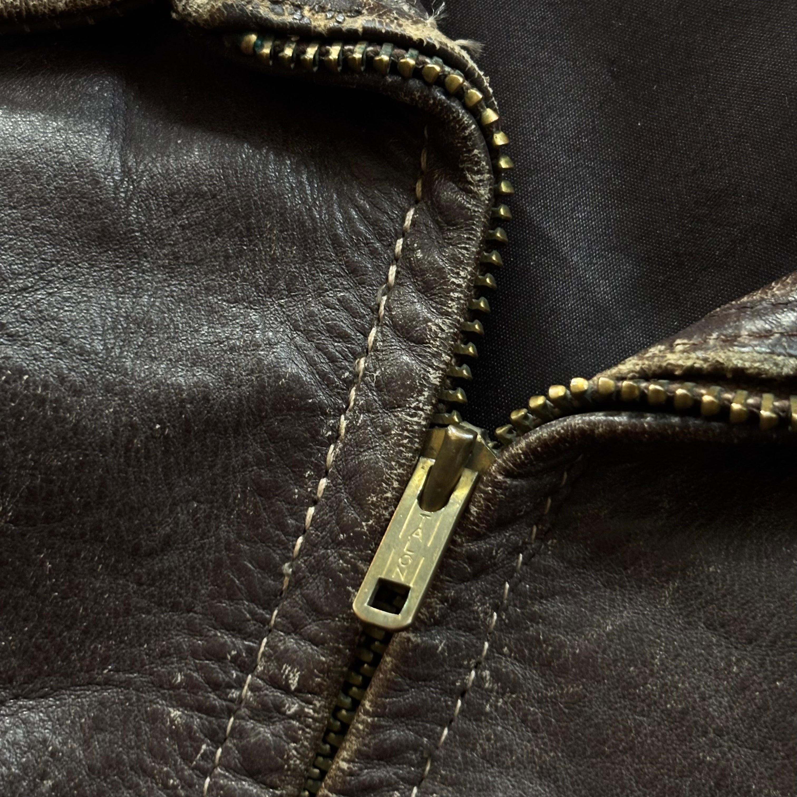 “Long Time Comin” 1940s Leather Jacket Large