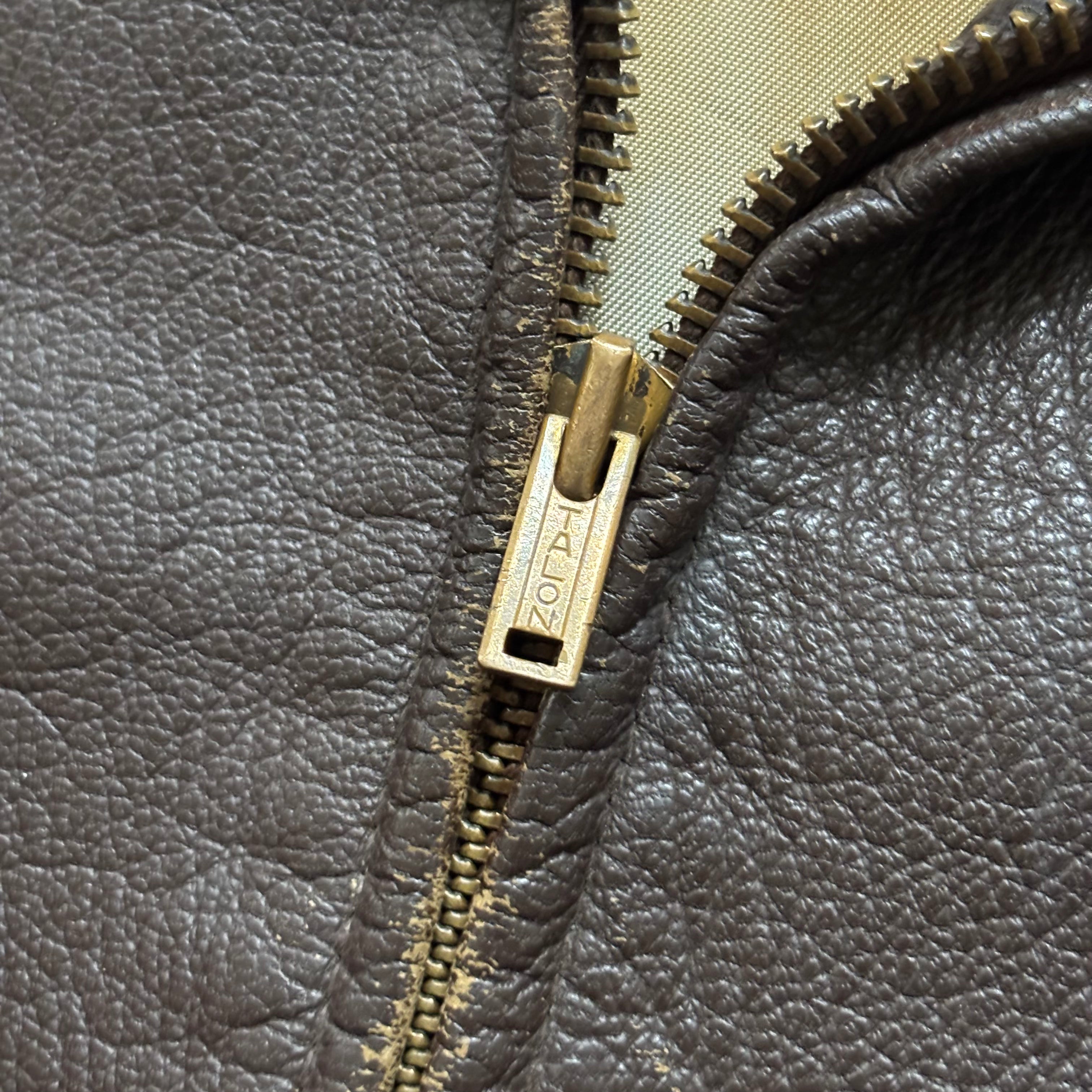 “Born To Run” 1930s Brown Leather Jacket Medium